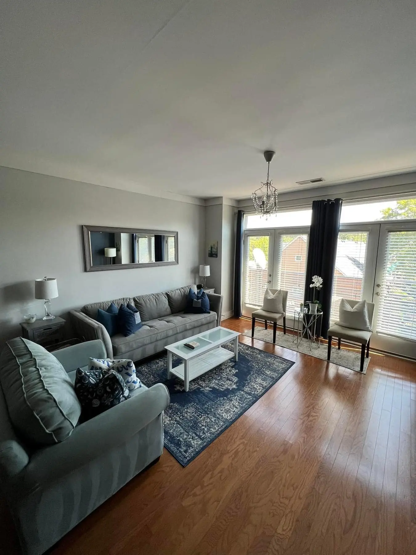 Freshly cleaned family room in a Heber City home